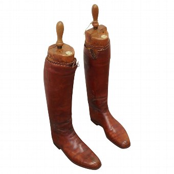 Pair of Victorian Leather Riding Boots