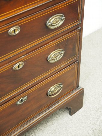Antique Neat George III Inlaid Mahogany Chest of Drawers