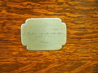 Antique Large Oak and EPNS Ships Tray