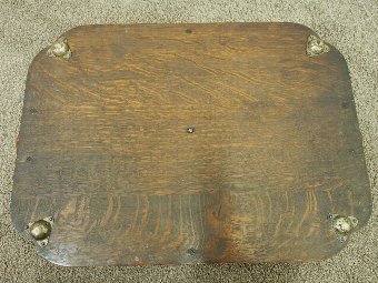 Antique Large Oak and EPNS Ships Tray