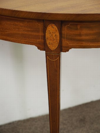 Antique Georgian Mahogany Demi Lune Side Table