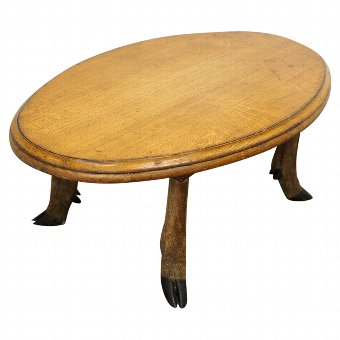 Zoomorphic Oak Low Occasional Table or Coffee Table