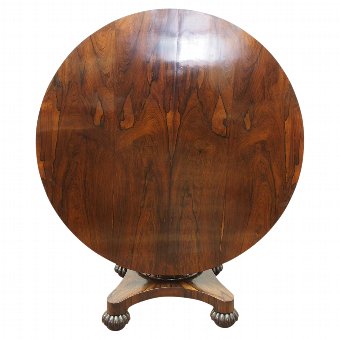 William IV Rosewood Breakfast Table