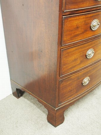 Antique George III Mahogany Bowfront Chest of Drawers
