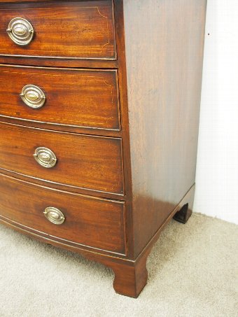 Antique George III Mahogany Bowfront Chest of Drawers