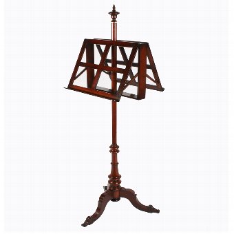 Victorian Mahogany Duet Music Stand