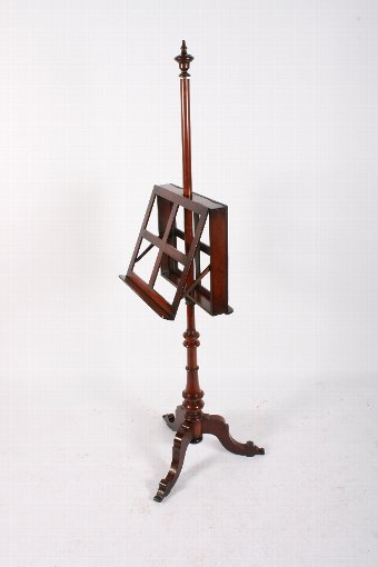 Antique Victorian Mahogany Duet Music Stand