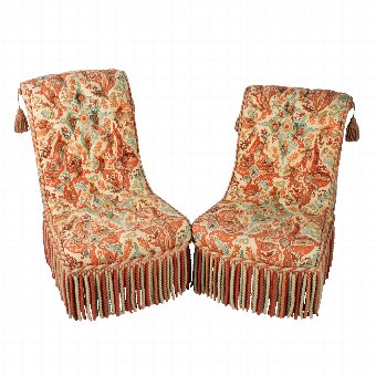 Pair of Victorian Easy Chairs
