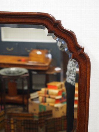 Antique Carved Mahogany Wall Mirror