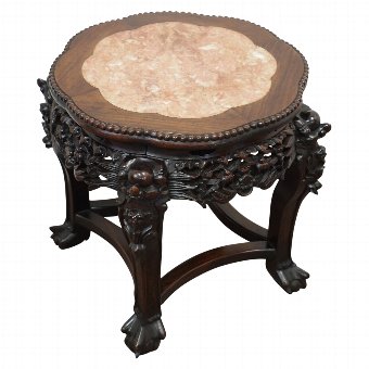 Chinese Rosewood Jardiniere Stand