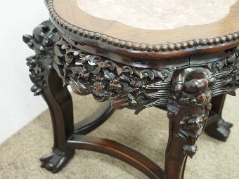 Antique  Chinese Rosewood Jardiniere Stand