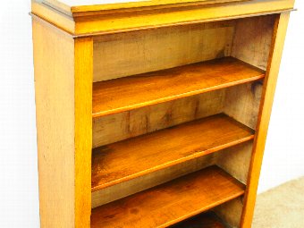 Antique Victorian Oak Open Bookcase