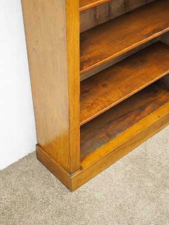 Antique Victorian Oak Open Bookcase