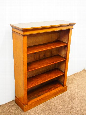 Antique Victorian Oak Open Bookcase