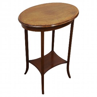 Sheraton Style Inlaid Mahogany Occasional Table