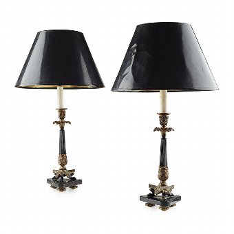 Pair of French Regency Style Lamps