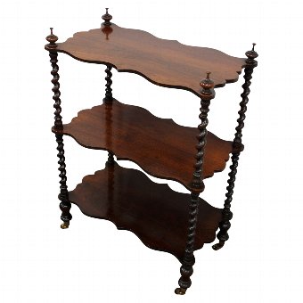 Neat Victorian Rosewood Whatnot