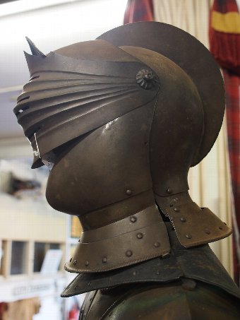 Antique Victorian Set of Armour on Stand