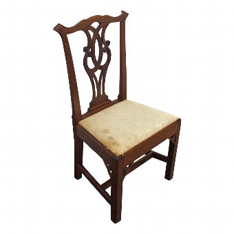 George III Scottish Walnut Side Chair