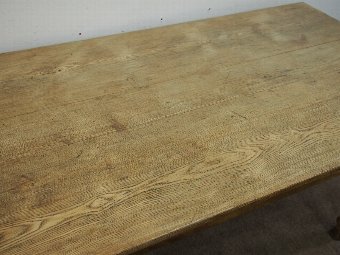 Antique Victorian Ash Kitchen Dining Table