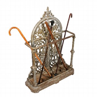 Large Scottish Victorian Cast Iron Stick Stand