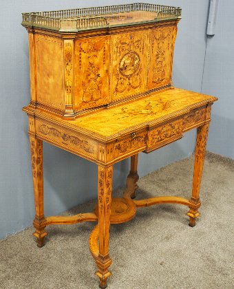 Edwards and Roberts Satinwood Writing Desk