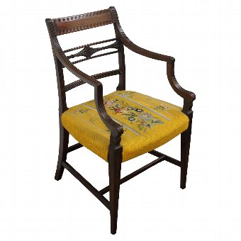 George III Mahogany Armchair
