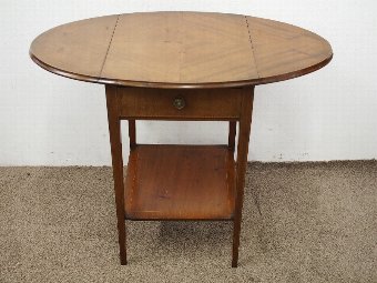 Antique Neat Sheraton Style Inlaid Mahogany Pembroke Table Georgian, Antiques.co.uk only