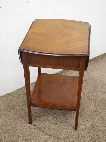 Antique Neat Sheraton Style Inlaid Mahogany Pembroke Table Georgian, Antiques.co.uk only