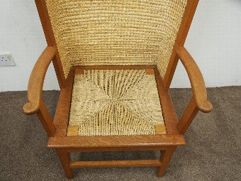 Antique Adult Oak Orkney Chair by Kirkness of Kirkwall