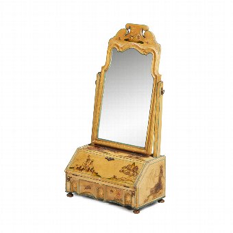 Victorian Japanned Toilet Mirror