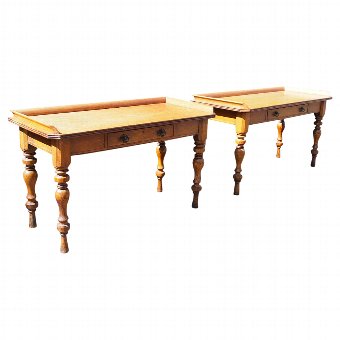 Pair of Victorian Oak Side Tables