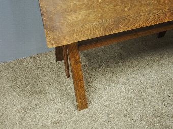 Antique Pine and Oak Framed Adjustable Architects Table