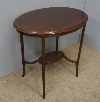 Edwardian Oval Mahogany Occasional Table