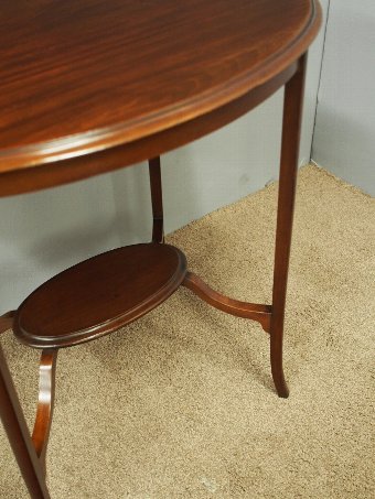 Antique Edwardian Oval Mahogany Occasional Table