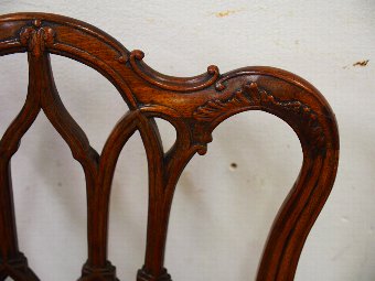 Antique George III Gothic Style Mahogany Side Chair