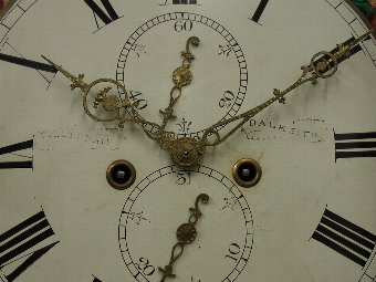 Antique Victorian Mahogany Longcase Clock from Dalkeith