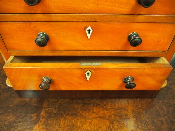 Antique Victorian Mahogany Miniature Chest of Drawers