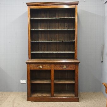 Late Victorian Oak Open Bookcase