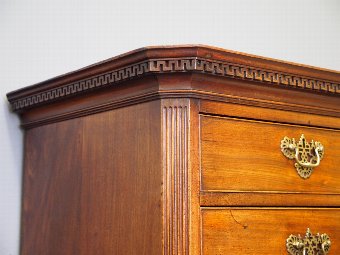 Antique George III Chippendale Style Mahogany Chest on Chest