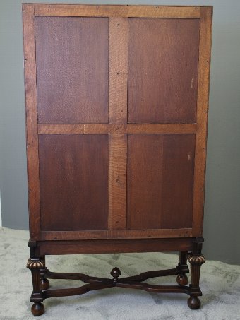 Antique Carolean Style Walnut Cupboard on Stand