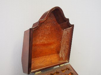 Antique  George III Serpentine Front Knife Box