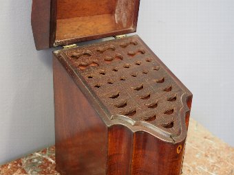 Antique  George III Serpentine Front Knife Box