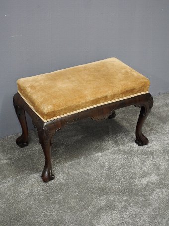 Antique George II Style Mahogany Footstool