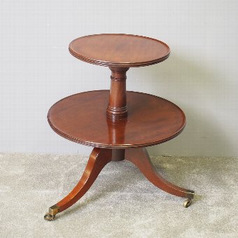 George III Two Tier Mahogany Dumb Waiter