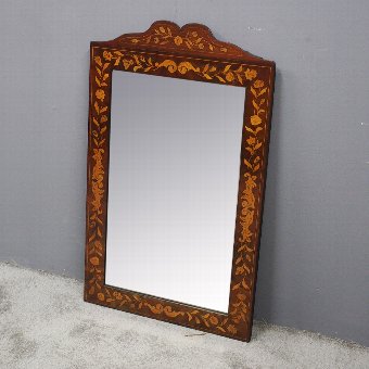 Dutch Marquetry Wall Mirror
