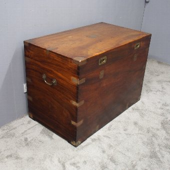 Large Camphor Wood Campaign Trunk