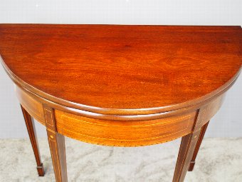 Antique Georgian Style Mahogany Fold-over Games Table