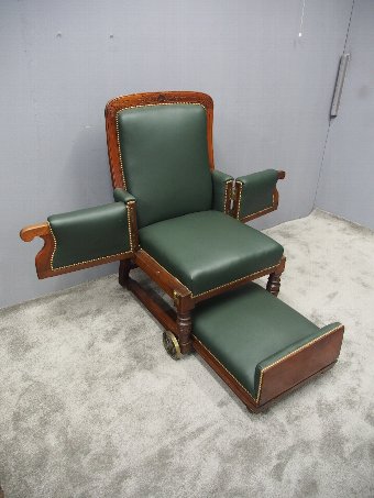 Antique Victorian Mahogany Invalid Chair
