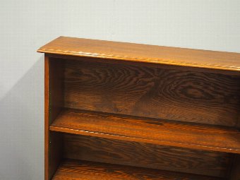 Antique Mahogany Double Section Open Bookcase